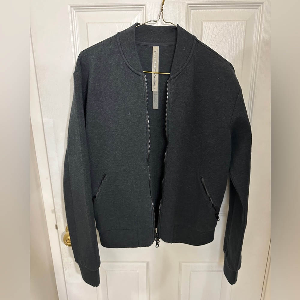 Aritiza - The Constant Della Bomber Dark Grey Jacket